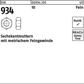 Sechskantmutter DIN 934 M22x 1,5 10 25 Stück - VPE: 25