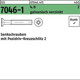 Senkschraube ISO 7046-1 PZ M5x60-Z 4.8 galv.verz. 200St. - VPE: 200