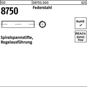 Spiralspannstift ISO 8750 6x 35 Federstahl Regelausf. 500 Stück - VPE: 500