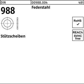 Stützscheibe DIN 988 37x 47x2,5 Federstahl 100 Stück - VPE: 100