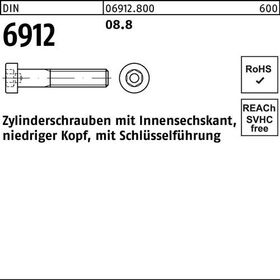 Zylinderschraube DIN 6912 Innen-6kt M8x 18 8.8 200 Stück - VPE: 200