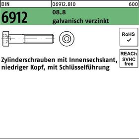 Zylinderschraube DIN 6912 Innen-6kt M5x35 8.8 galv.verz. 200St. - VPE: 200