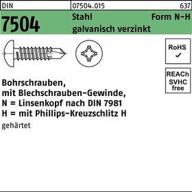 Bohrschraube DIN 7504 LIKO N 3,9x25-H Stahl galv.verz. 1000St. - VPE: 1000