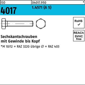 Sechskantschraube ISO 4017 VG M12x 20 A 5 1 Stück