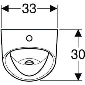 Geberit Urinal RENOVA trigonal Zul v ob Ab nach hinten weiß