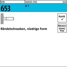 Rändelschraube DIN 653 niedrige FormM5x 30 A 1 10 Stück - VPE: 10