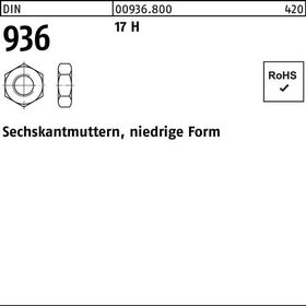 Sechskantmutter DIN 936 M14 17 H 100 Stück - VPE: 100