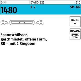 Spannschlossmutter DIN 1480 offen 2Ringösen SP-RR M10 A 2 1 Stück