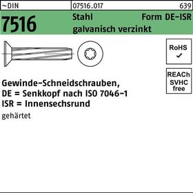 Gewindeschneidschraube DIN 7516 SEKO ISR DE M6x50-T30 Stahl galv.verz. 500St. - VPE: 500