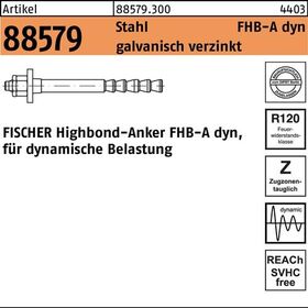 Highbond-Anker R 88579 dyn 16x125/25 Stahl galv.verz. 10 Stück FISCHER - VPE: 10