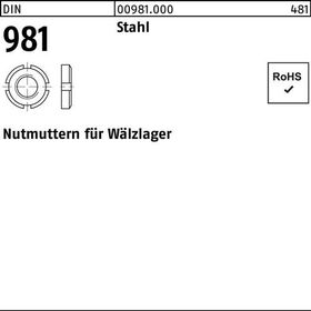 Nutmutter DIN 981 KM26 M130x2 Stahl 1 Stück