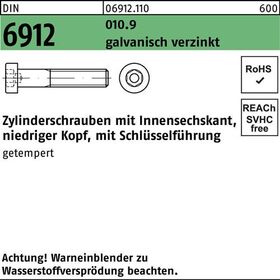 Zylinderschraube DIN 6912 Innen-6kt M16x35 010.9 galv.verz. 50St. - VPE: 50