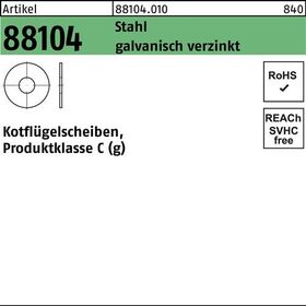 Kotflügelscheibe R 88104 5,3x25x1,5 Stahl galv.verz. 200 Stück - VPE: 200