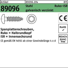 Spanplattenschraube R 89096 HAKO ISR 5x60-T25 Stahl galv.verz. 200St. - VPE: 200