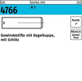 Gewindestift ISO 4766 Kegelkuppe/Schlitz M10x 16 A 1 10 Stück - VPE: 10