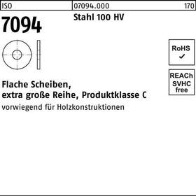 Unterlegscheibe ISO 7094 39 Stahl 100 HV 25 Stück - VPE: 25