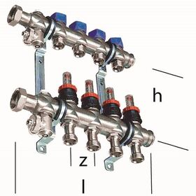 Multitubo Fußboden-Verteiler Eurokonus 9 Kreise 540x200x50mm