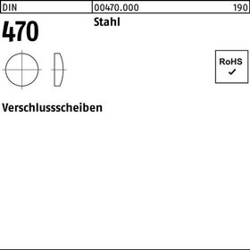 Verschlußscheibe DIN 470 40 Stahl 50 Stück - VPE: 50