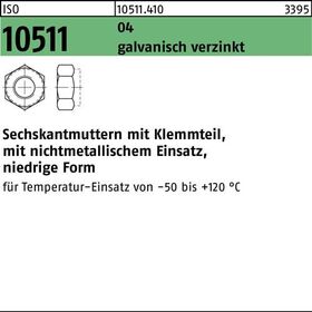 Sechskantmutter ISO 10511 Klemmteil M30 Automatenstahl galv.verz. 10St. - VPE: 10