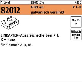 Ausgleichscheibe R 82012 GTW 40 P1 M24/12,0 galv.verz. 1St. LINDAPTER