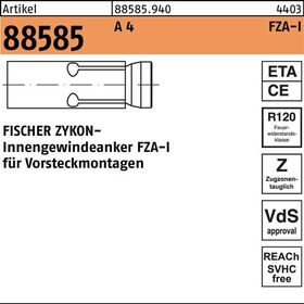 Innengewindeanker R 88585 ZYKON FZA-I 14x 60 M8 I A 4 20 Stück FISCHER - VPE: 20