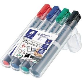 STAEDTLER Flipchartmaker Lumocolor 356 B WP4 2-5mm sort. 4 St./Pack.