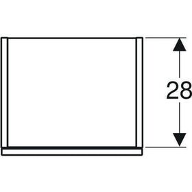 Geberit Mittelhochschrank SMYLE Square 360x1180x299mm Lack weiß hochglanz