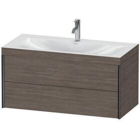 Duravit Waschtischunterbauset XVIU 1000x480mm e HL sw ma / we s-matt Ra B2