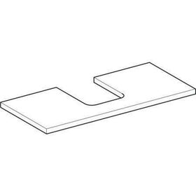 Geberit Waschtischplatte ONE Auss mttg 1050x30x470mm sa-gr lack hgl