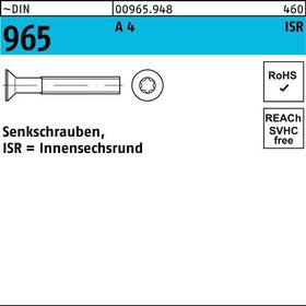 Senkschraube DIN 965 ISR M5x 14-T25 A 4 500 Stück - VPE: 500