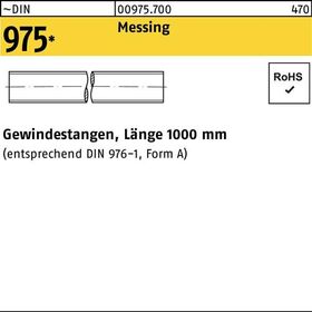 Gewindestange DIN 975 M10x 1000mm Messing 1 Stück