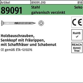 Holzbauschraube R 89091 SEKO ISR 3,5x20-T15 Stahl galv.verz. 1000St. - VPE: 1000