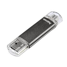 Hama USB-Stick FlashPen Laeta Twin 00123924 16GB 10MB/s USB 2.0 grau