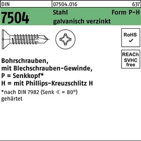 Bohrschraube DIN 7504 SEKO PH P 3,9x19-H Stahl galv.verz. 1000St. - VPE: 1000