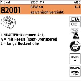 Klemmen R 82001 GTW 40 LM 20/12,5 galv.verz. 1 Stück LINDAPTER