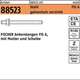 Ankerstange R 88523 FIS A M16x175 Stahl galv.verz. 10 Stück FISCHER - VPE: 10