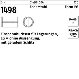 Einspannbuchse DIN 1498 FormEG EG 40/50x 40 Federstahl 1 Stück