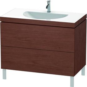 Duravit Möbelwaschtisch L-CUBE 1000x540mm o ÜL 1 HL Amerik. nussbaum