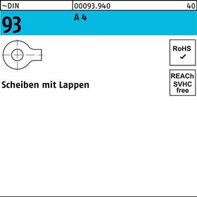 Unterlegscheibe DIN 93 Lappen 21 A 4 10 Stück - VPE: 10