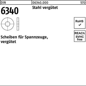 Scheibe DIN 6340 13x 35x 5 Stahl vergütet 50 Stück - VPE: 50