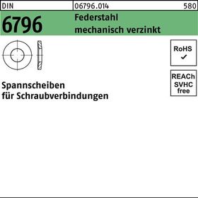 Spannscheibe DIN 6796 8x 18x 2 Federstahl mech.verz. 1000 Stück - VPE: 1000