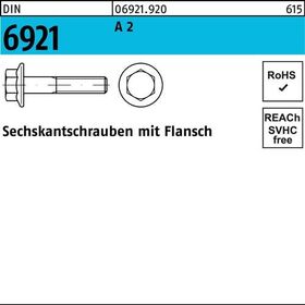 Sechskantschraube DIN 6921 Flansch M5x 25 A 2 200 Stück - VPE: 200