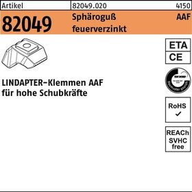 Klemme R 82049 AAF M12 Sphäroguß feuerverz. 1 Stück LINDAPTER