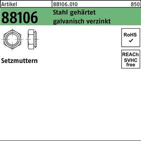 Setzmutter R 88106 M6/0,9 Stahl gehärtet galv.verz. 100 Stück - VPE: 100