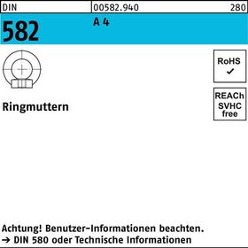 Ringmutter DIN 582 M12 A 4 1 Stück