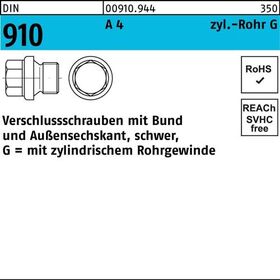 Verschlußschraube DIN 910 Bund/Außen-6-kt G 1/2 A A 4 1 Stück