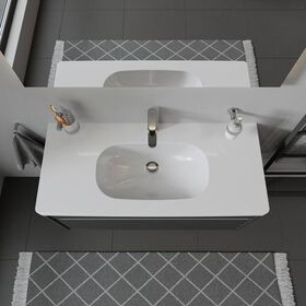 Duravit Möbelwaschtisch D-CODE m ÜL HLB 1050x480mm weiß 1 Hahnloch