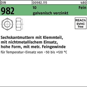 Sechskantmutter DIN 982 Klemmteil M24x 2 10 galv.verz. 25 Stück - VPE: 25