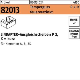 Ausgleichscheibe R 82013 GTW 40 P2 M16/16,0 Temperguss feuerverz. 1St. LINDAPTER