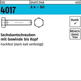 Sechskantschraube ISO 4017 VG M20x 140 A 4 - 80 1 Stück